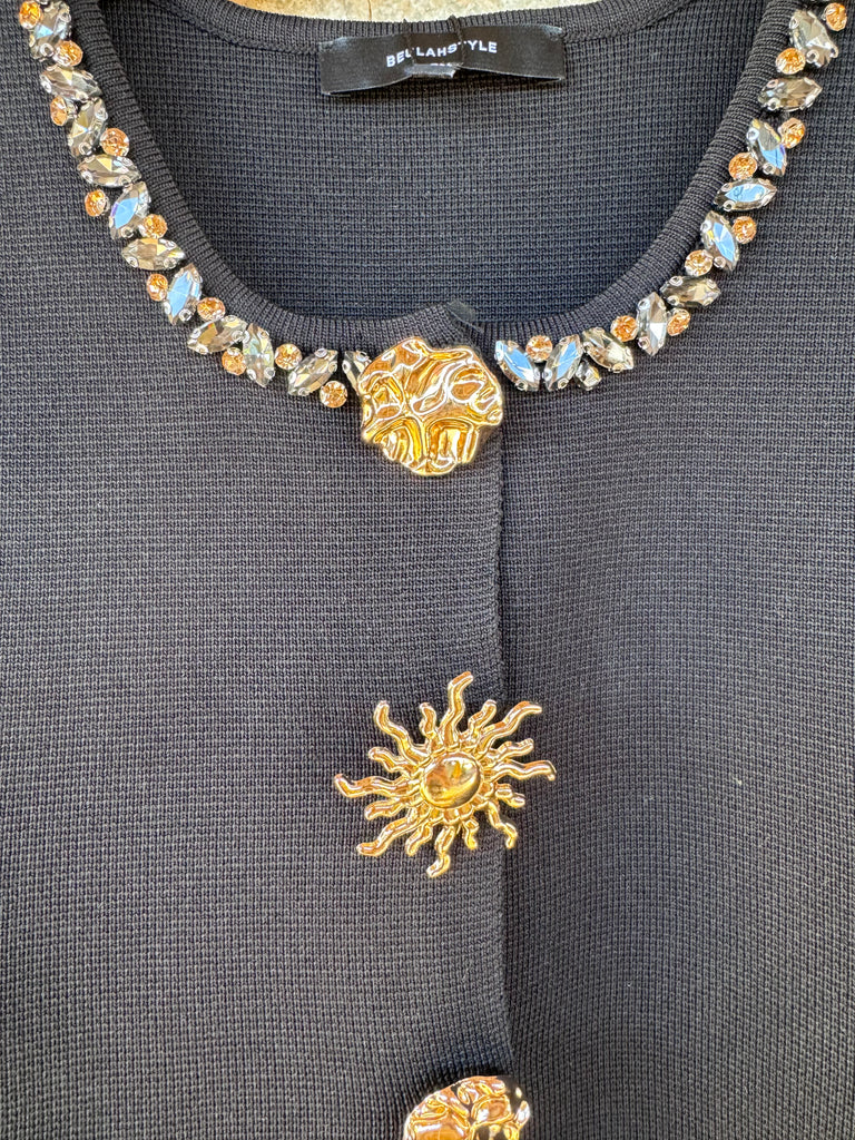 Knit Top Crystals Assorted Buttons