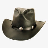 CYCLONE LEATHER HAT CONCHO BAND