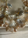 Baroque Fresh Water Pearl 2 Strd Necklace