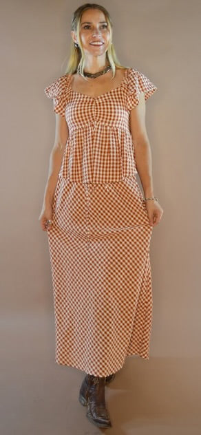 THE SADIE GINGHAM MAXI SKIRT