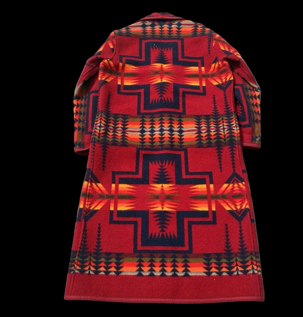 Vintage Blanket Coat Southwestern M