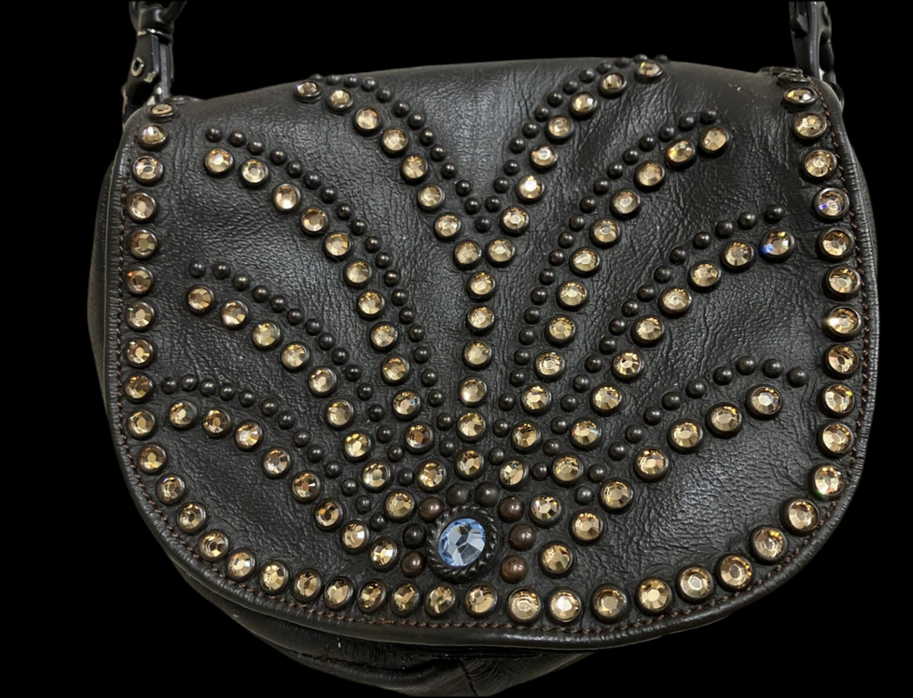 New Vintage Kippys Leather Crystal Purse