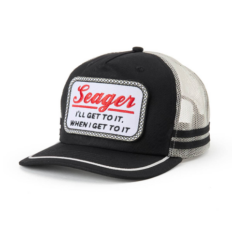 HIGH NOON TRUCKER SNAPBACK BLK/CR CAP