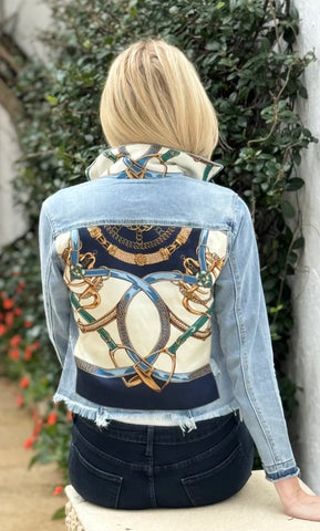 Blue Stirrups Light Blue Denim Jacket