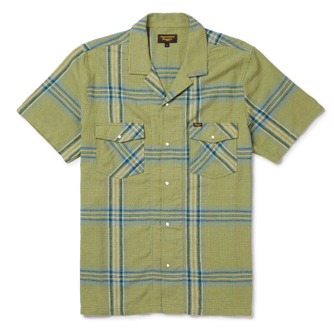 Whippersnapper S/S Moss Grid Plaid Pearl Snaps