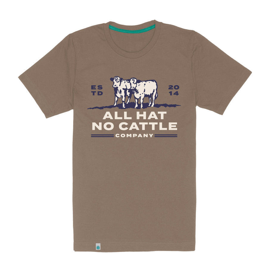 ALL HAT NO CATTLE T-SHIRT BROWN