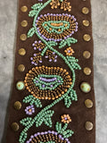 HAND BEADED FLORAL BELT S