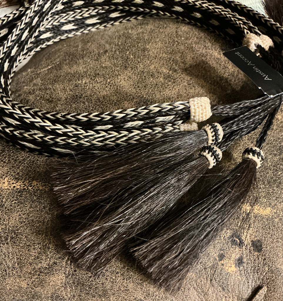 Horsehair Hatband 5 Strand Thick Braid #1