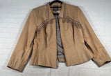DDR Leather Fringe Studded Jacket S