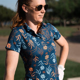 Skulls & Daises Polo Ladies Shirt