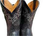 Clarita 13” Black Snake Stud Boots 9.5