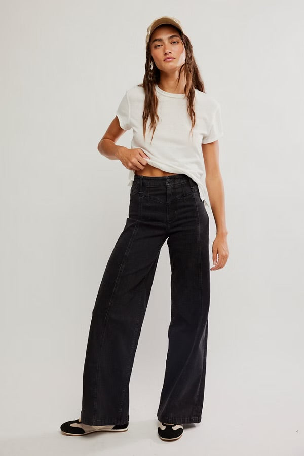 LIBRE WIDE LEG JEAN / CAFE NOIR