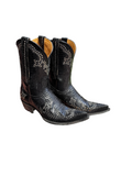 Clarita 13” Black Snake Stud Boots 9.5