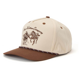 Los Rios Canvas Snapback Cream/Brown.