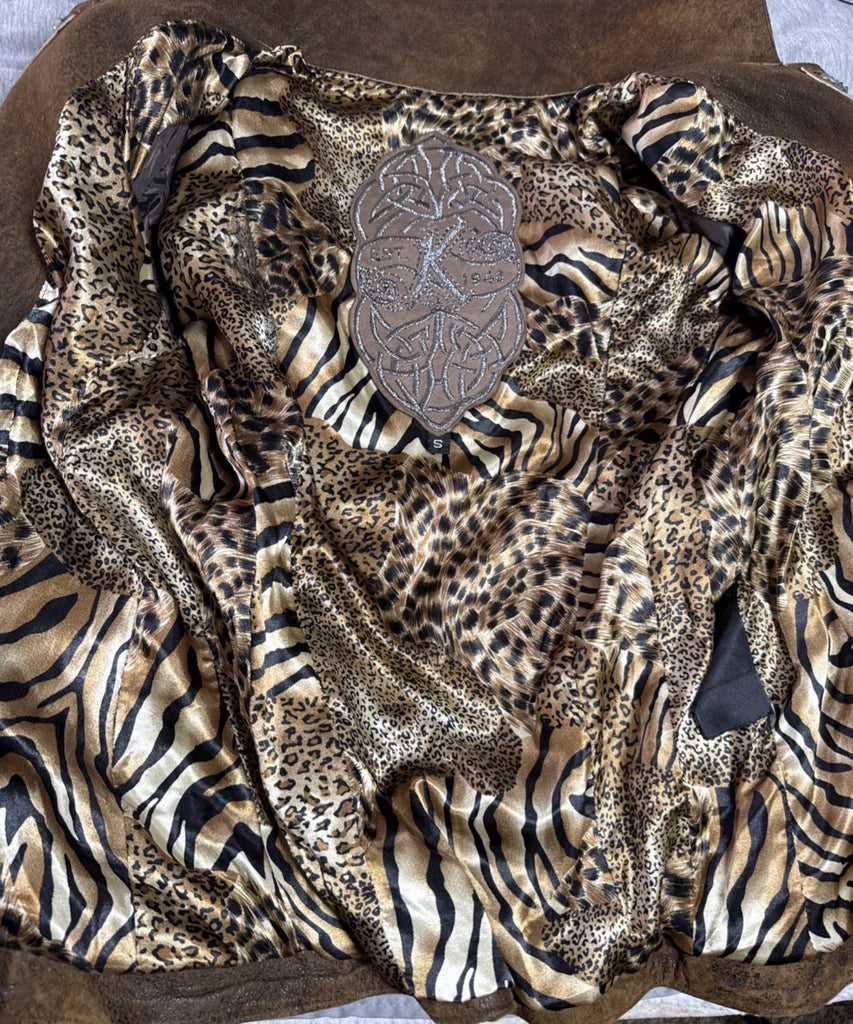 Kippys Swarovski Crystal Moto Italian Lamb Jacket