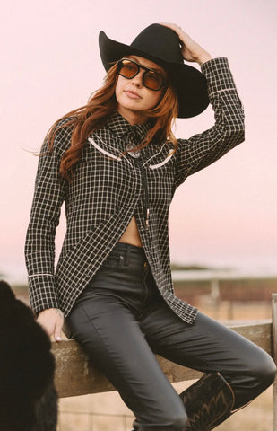MOD Western Button Blouse