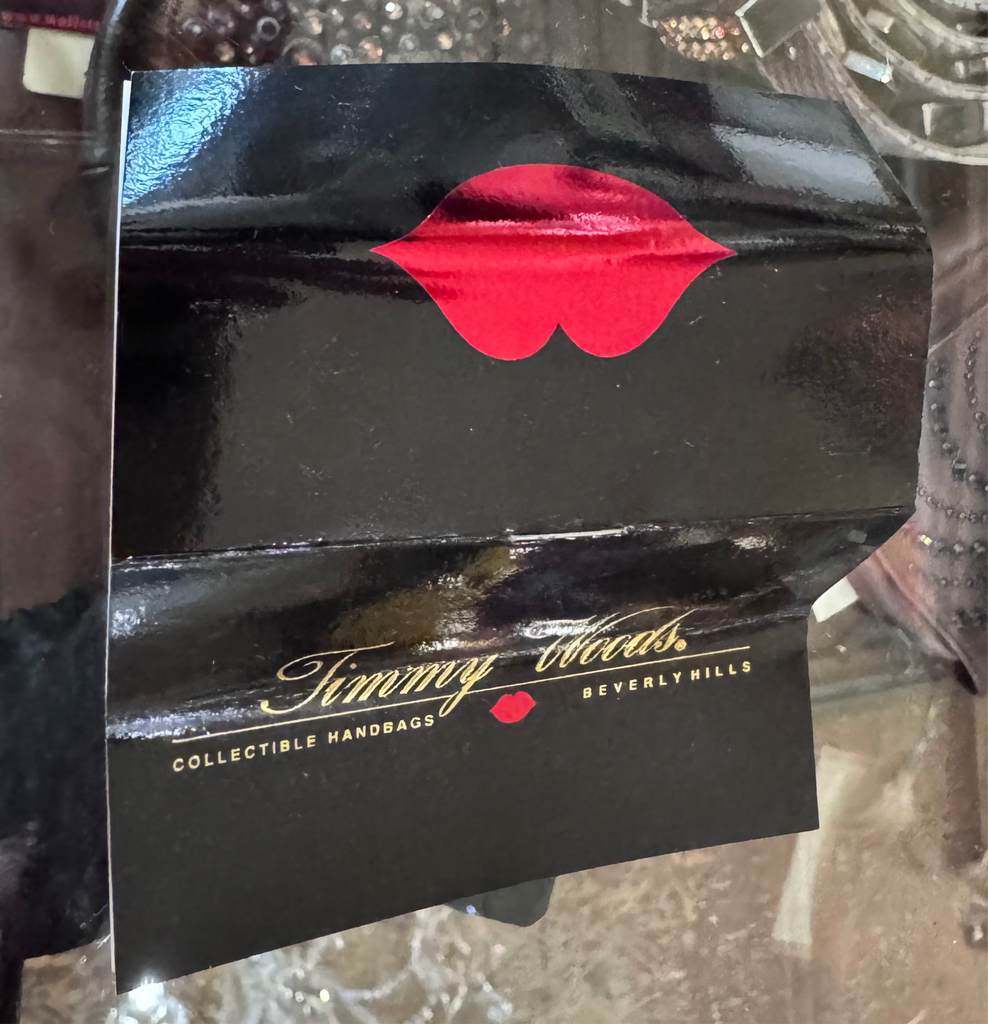 NEW VINTAGE WOOD PAPILLON PURSE