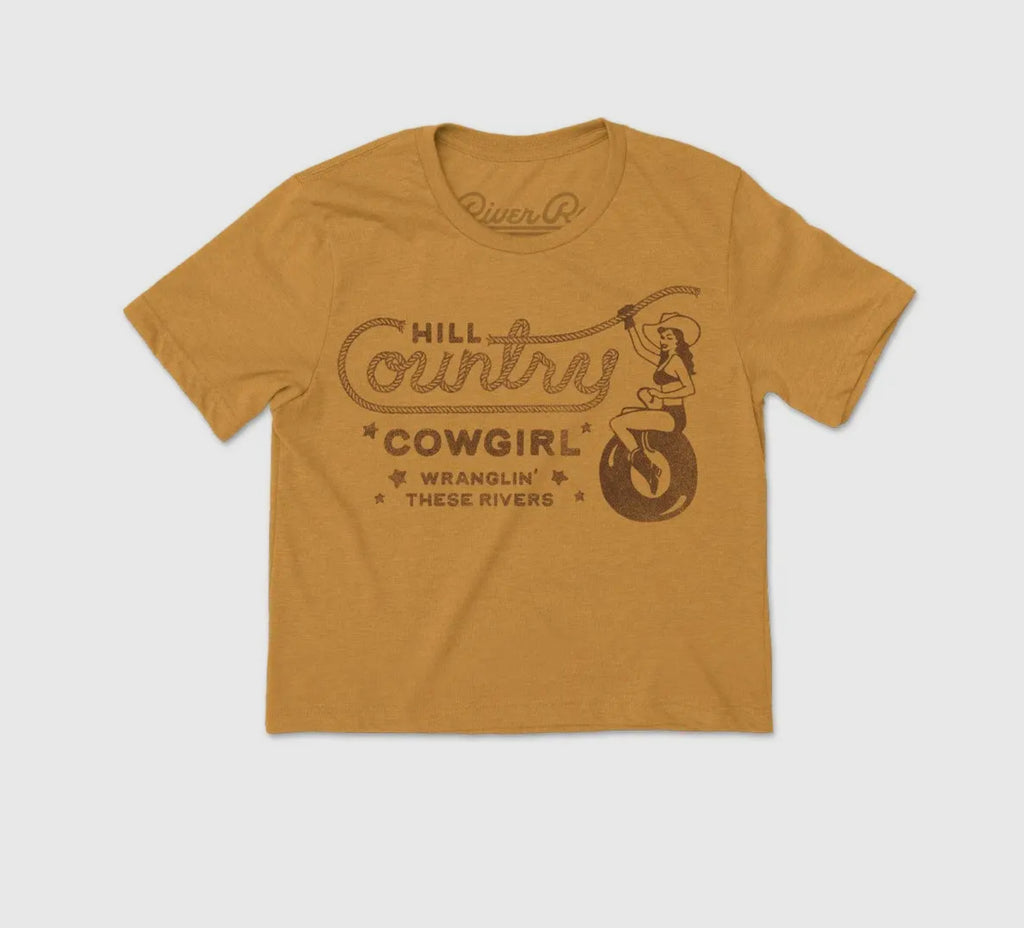 HILL COUNTRY COWGIRL CROP TEE
