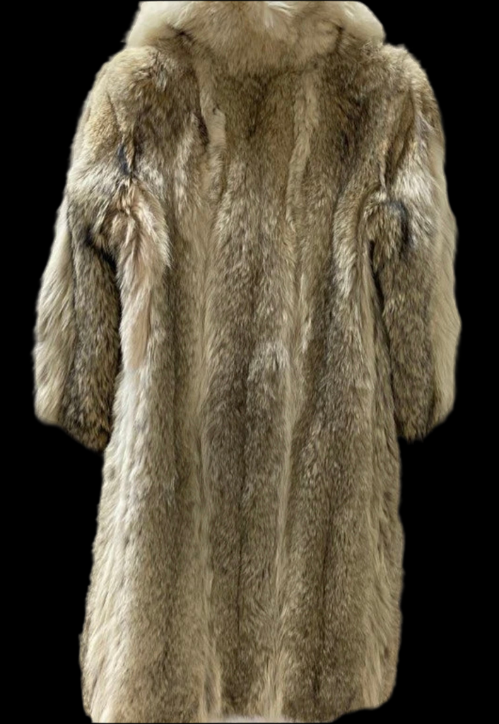 Vintage Coyote Maxi Length Coat S