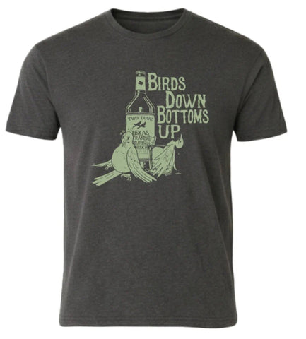 BIRDS DOWN BOTTOMS UP T-SHIRT