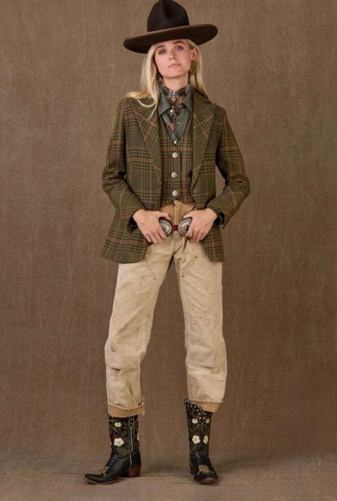 Frenchman Street Blazer Glen Plaid 100% Cotton