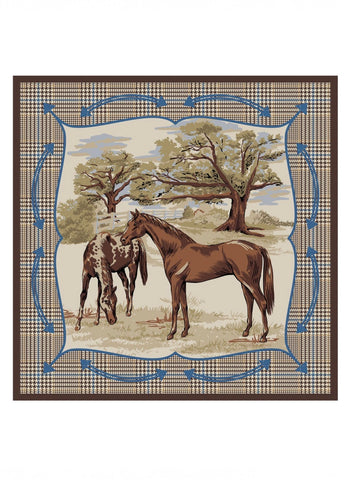 Horsiculture Silk Scarf 36 x 36