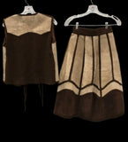 Vintage Suede Set Patchwork