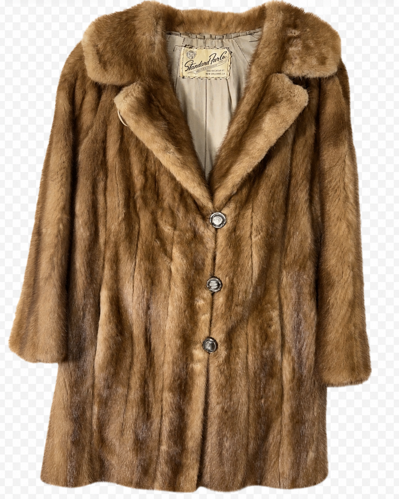 Vintage Exceptional 50s Coat 3 Button Closure M