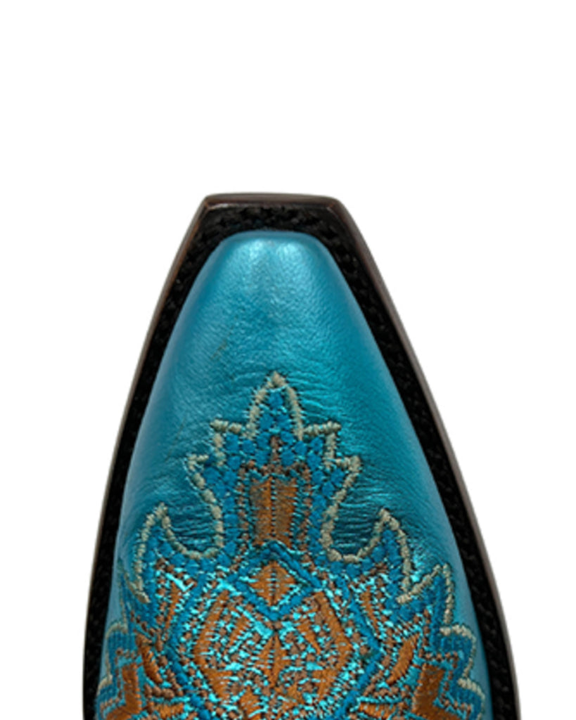 New Old Gringo Eagle Metallic Turquoise Stitch Cowboy Boot 7.5