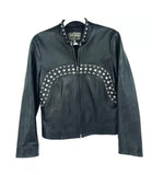 Italian Lamb Leather Swarovski Crystal Jacket