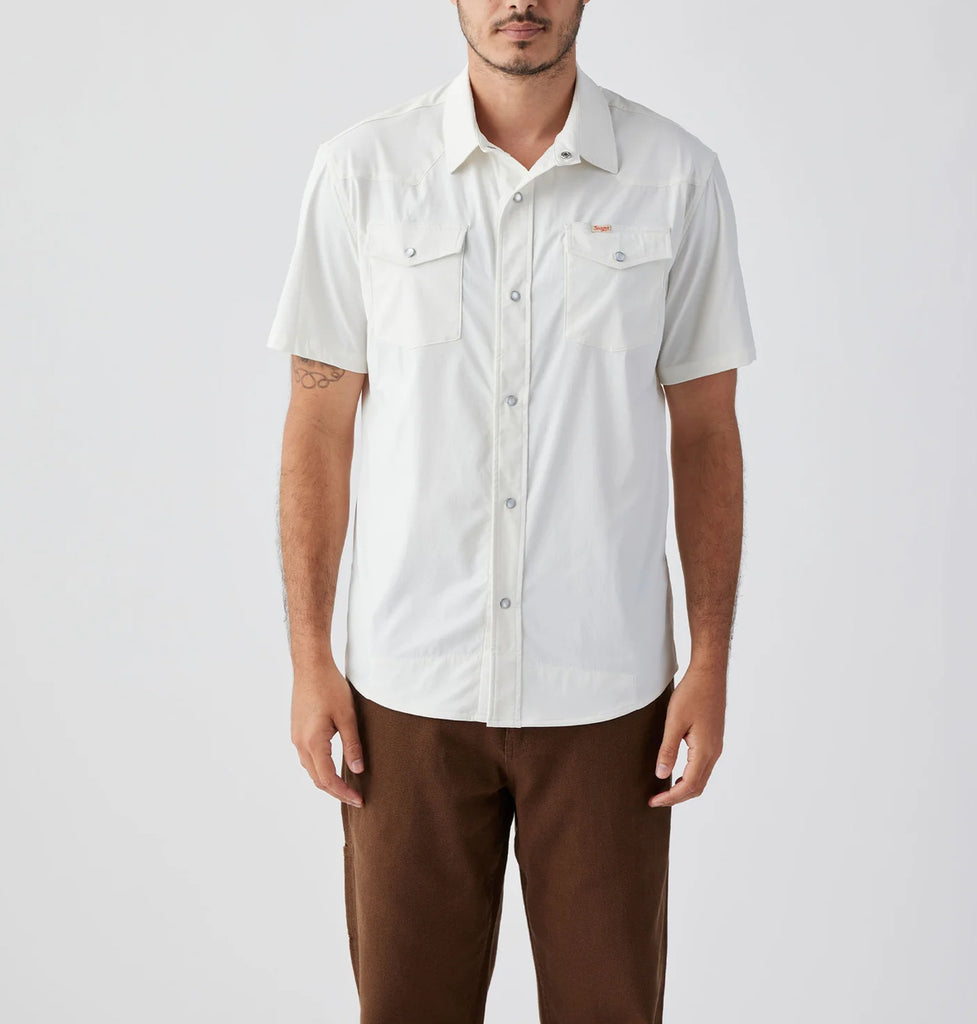 El Ranchero Vintage White Pearl S/S Snap Shirt