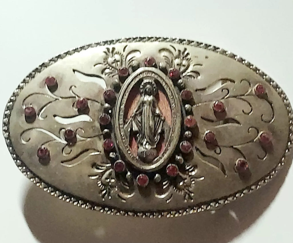 Vintage VSA Virgin Mary Belt Buckle