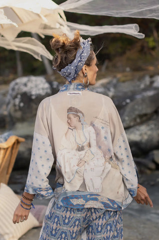 Head in The Clouds Cropped Kimono Jacket