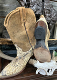Python Snakeskin Boots 9B Euc