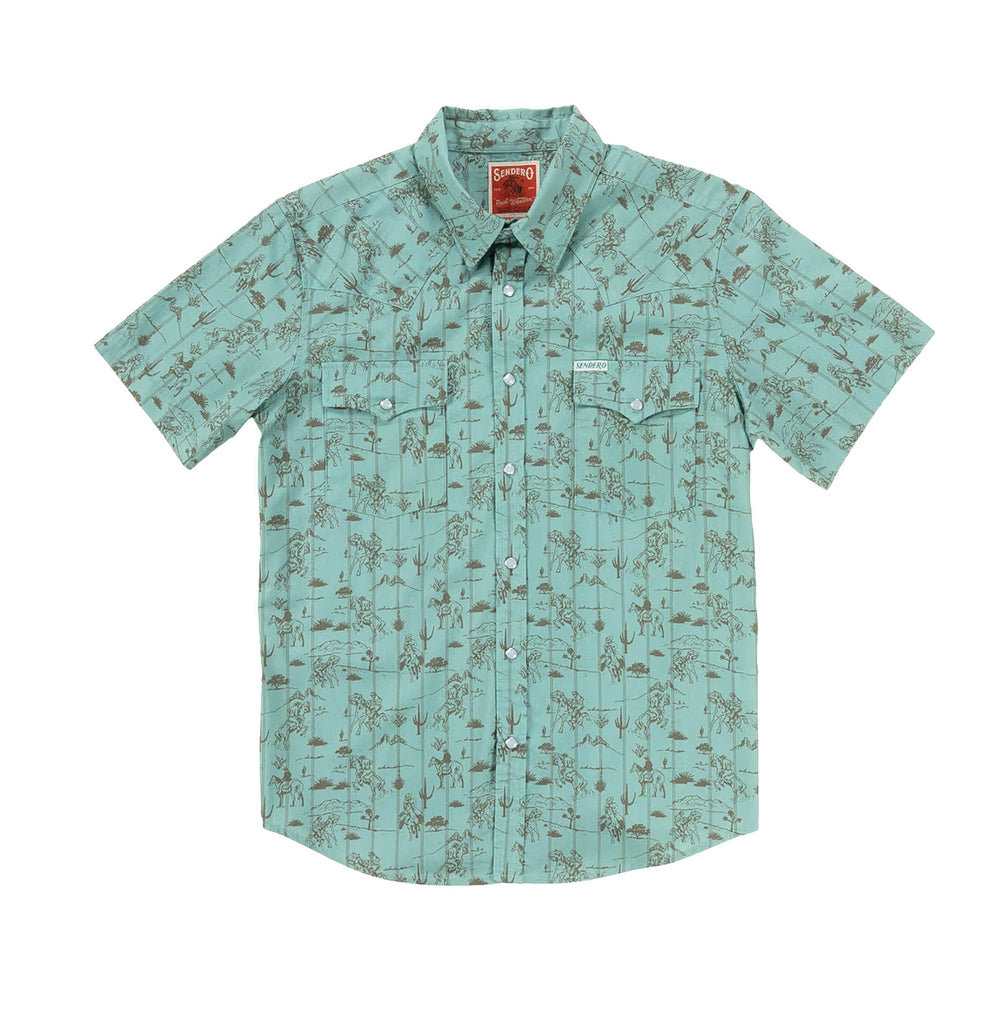 Pearl Snap AZULADO S/S Shirt