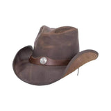 Western Cowboy Leather Hat