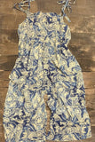 It's That Simple Romper - Sky Floral