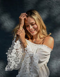 Off Shoulder Top Bell Lace Sleeves