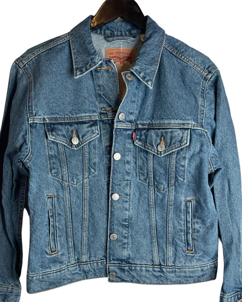 Levi’s Hand Beaded Dragonfly Trucker Jacket M