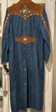 Vintage Maxi Duster w/Suede and Conchos NWT