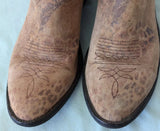 Old Gringo Leopardito Double Zipper Razz Boots 9