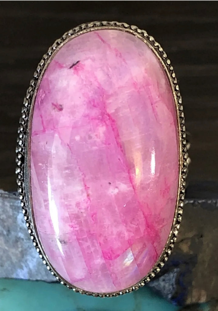 Peony Lace Opal Sz 8 Ring