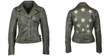 Christy Lamb Leather Inlay Star Jacket