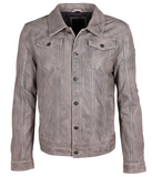 Geoff RF Leather Jacket, Stone