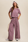 Tee + Wide Leg Pants Set