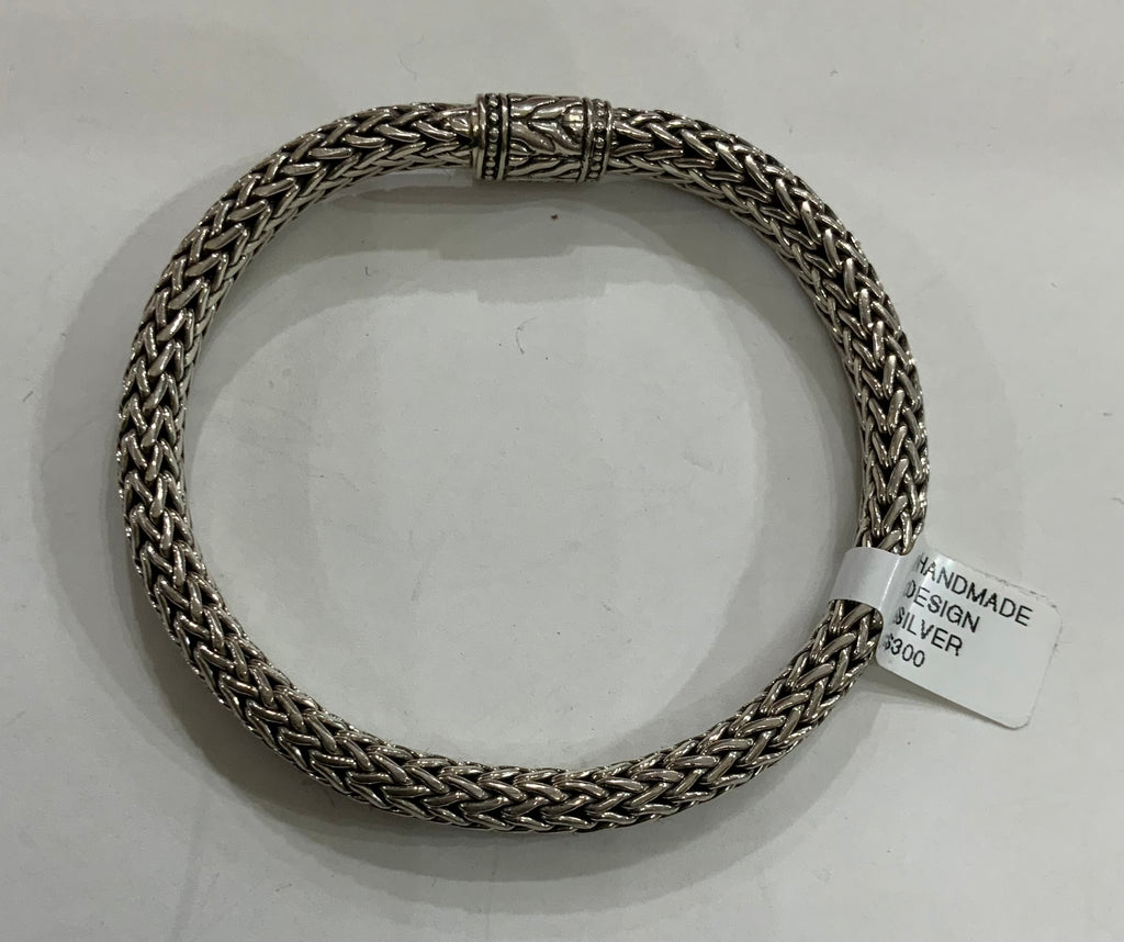 Handmade Sterling Bangke Bracelet Woven