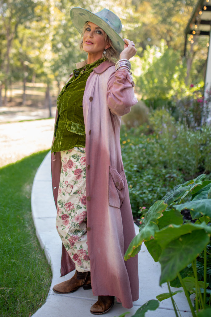 Lost In Love Vintage Coat - Dusty Mauve