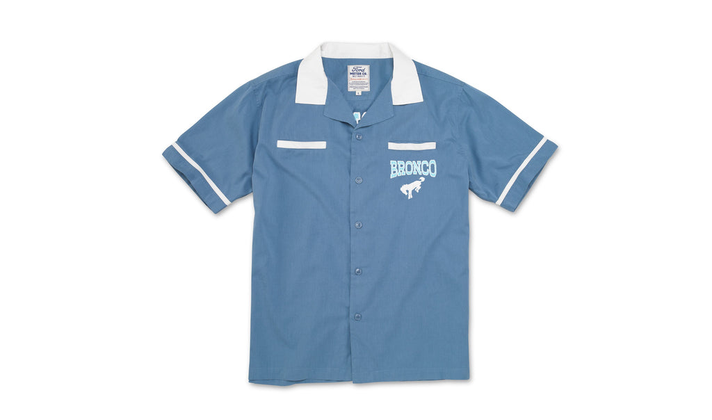Slate Blue Ford Bronco Embroidered Shirt