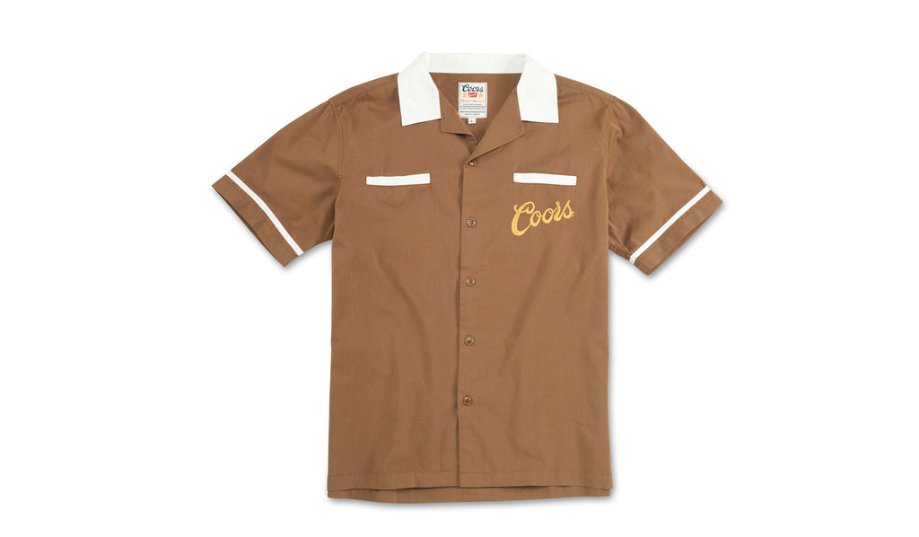 Coors Out West Embroidered Brown Shirt