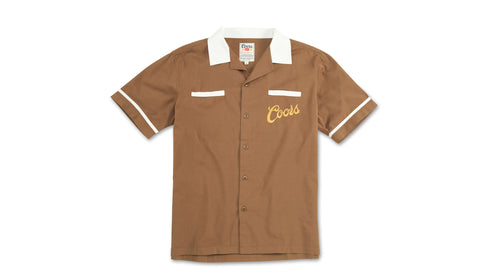 Coors Out West Embroidered Brown Shirt
